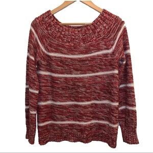 Maurice's Striped Pullover Boat Neck Sweater